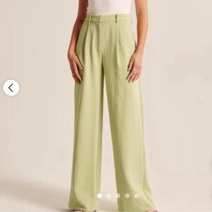 Abercrombie Premium Crepe Tailored Ultra Wide-Leg Pant